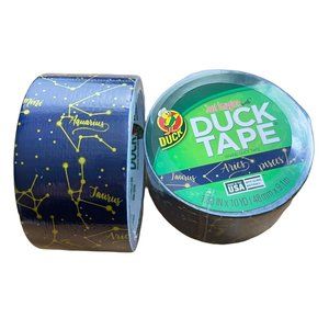 Zodiac Single Rolls  Printed Duct Tape, Astrological Signs New